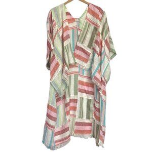 Free People striped linen kimono